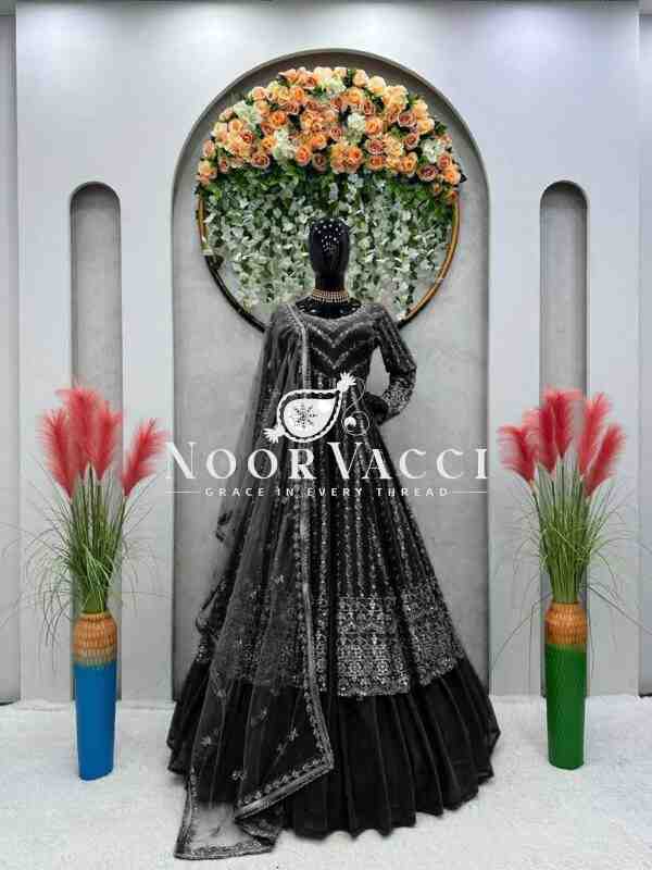 Elegant Faux Georgette Top Lehenga Set with Soft Net Dupatta - Image 2