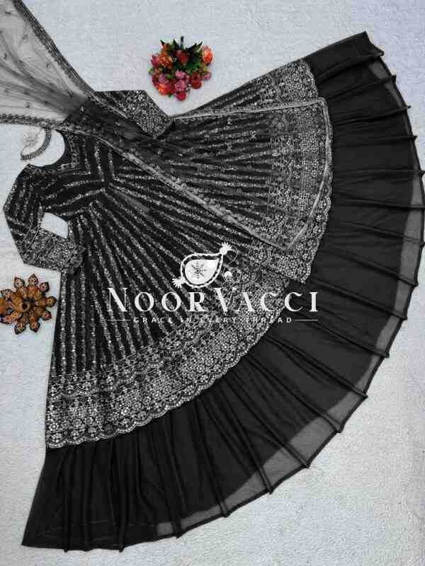 Elegant Faux Georgette Top Lehenga Set with Soft Net Dupatta - Image 3