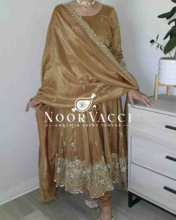 Elegant Anarkali Suit with 3-Meter Flair & Heavy Embroidery - Image 2
