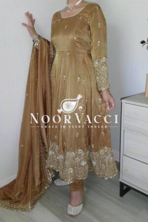 Shop Elegant Anarkali Suit with 3-Meter Flair & Heavy Embroidery