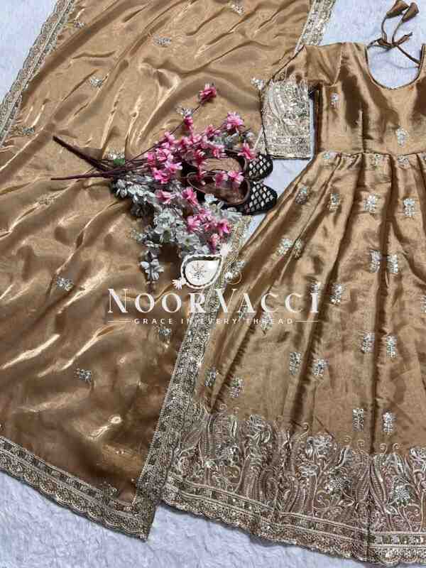 Elegant Anarkali Suit with 3-Meter Flair & Heavy Embroidery - Image 4
