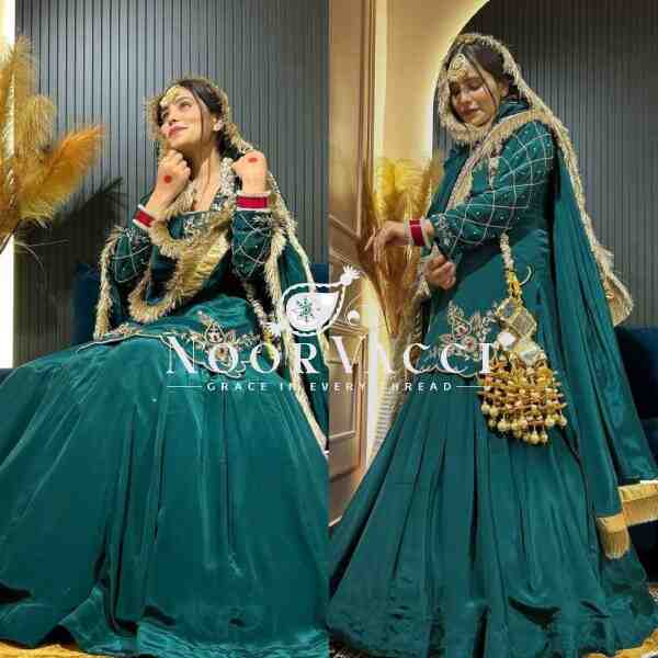 Designer Crepe Silk Fully Stitched Top Lehenga Set with Hand Embroidery & Dupatta – Premium Party Collection - Image 2