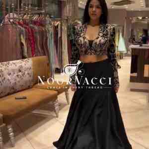 Tapeta Silk Embroidered Lehenga Set with Choli and Koti