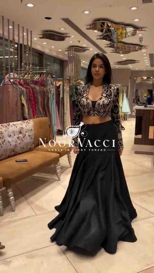 Tapeta Silk Embroidered Lehenga Set with Choli and Koti
