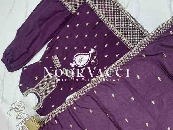 Chinon Silk Straight Kurta Set with Dupatta – Elegant Pink Ensemble - Image 8