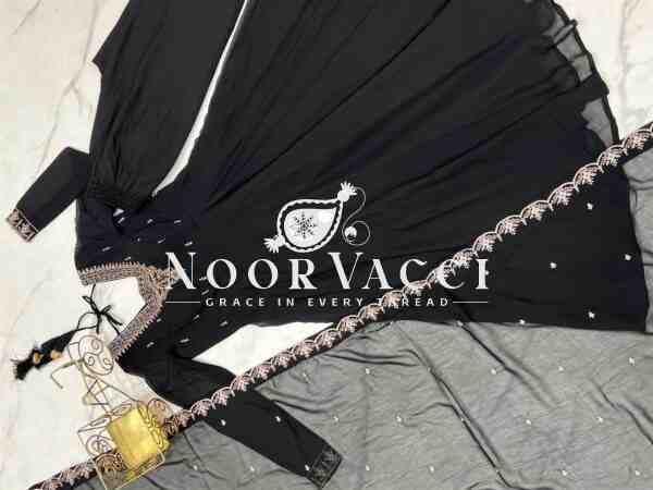 Fox Georgette Anarkali Set with Embroidery & Beads Work – Grand 6.5 M Flair - Image 10