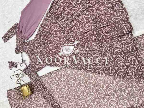 Elegant Pure Soft Fox Georgette Printed Anarkali with Dupatta & Pant Set - Image 5