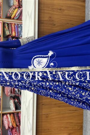 Shop Graceful Georgette Anarkali Gown Set with Dupatta & Pant – Ready to Wear
