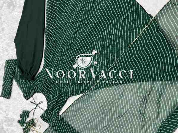 Fox Georgette Laheriya Print Anarkali Set with Dupatta & Pant – Summer Wedding Ready - Image 10