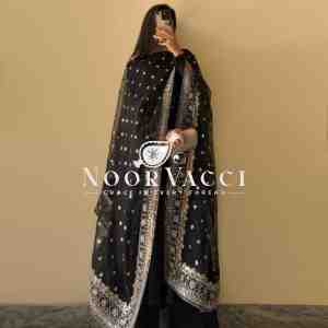 Fox Georgette Kurta Set with Dupatta & Plazzo – Elegant Potli Detailing