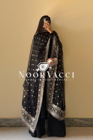 Buy Fox Georgette Kurta Set with Dupatta & Plazzo – Elegant Potli Detailing