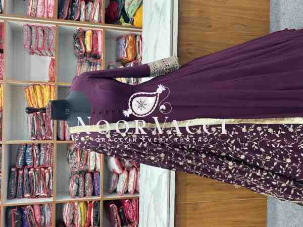 Graceful Georgette Anarkali Gown Set with Dupatta & Pant – Ready to Wear - Image 2