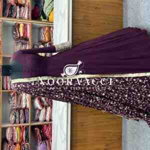 Graceful Georgette Anarkali Gown Set with Dupatta & Pant – Ready to Wear