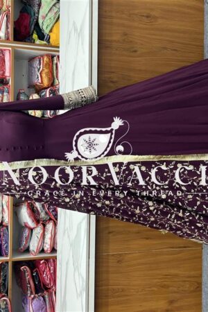 Shop Graceful Georgette Anarkali Gown Set with Dupatta & Pant – Ready to Wear