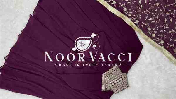 Graceful Georgette Anarkali Gown Set with Dupatta & Pant – Ready to Wear - Image 4