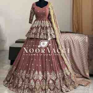 Designer Georgette Embroidered Lehenga Set with Dupatta