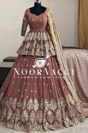 Buy Designer Georgette Embroidered Lehenga Set with Dupatta