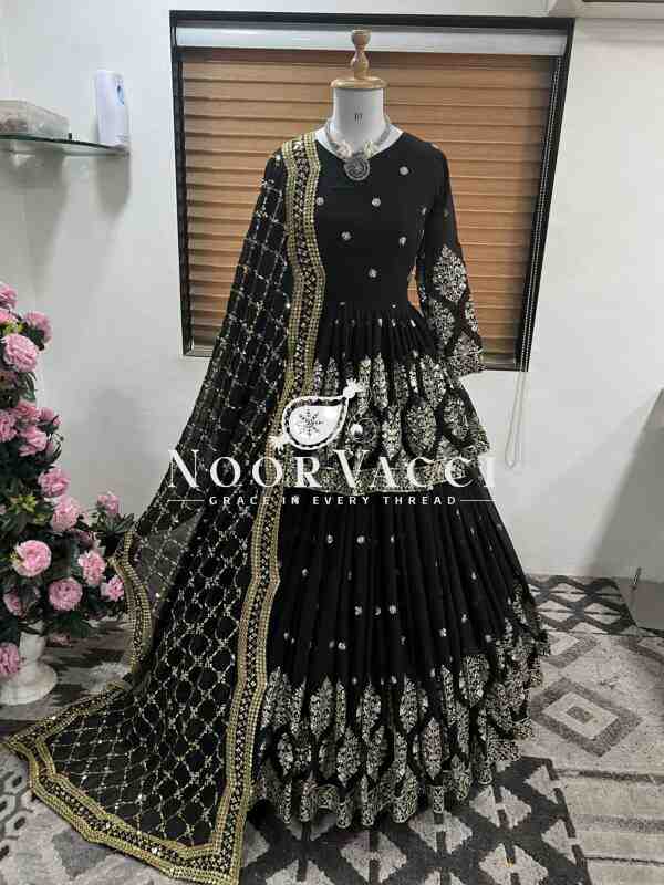 Designer Georgette Embroidered Lehenga Set with Dupatta