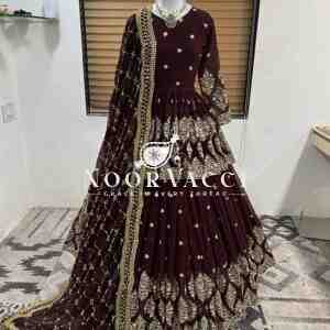 Designer Georgette Embroidered Lehenga Set with Dupatta