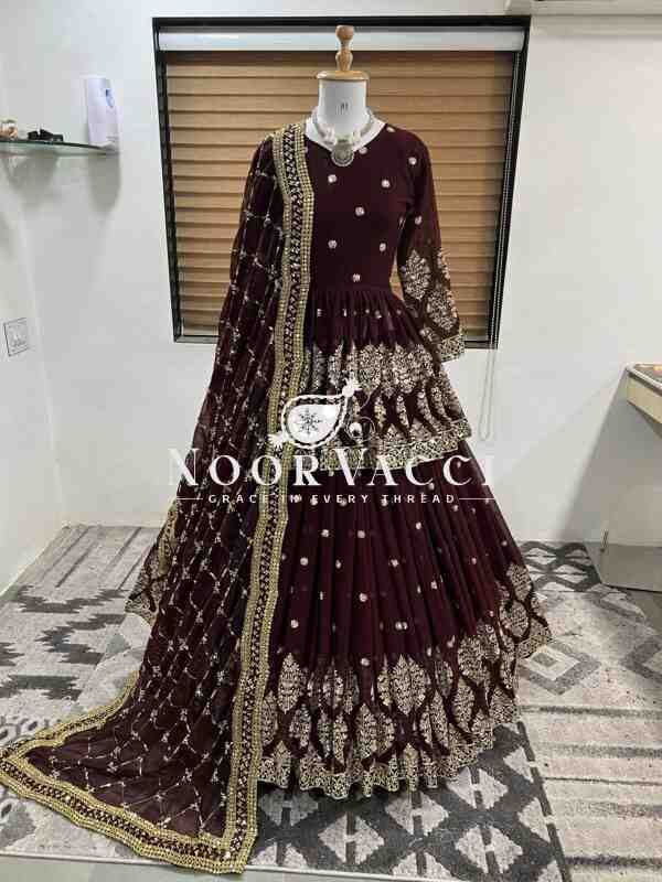 Designer Georgette Embroidered Lehenga Set with Dupatta