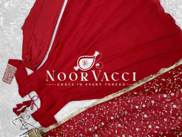 Graceful Georgette Anarkali Gown Set with Dupatta & Pant – Ready to Wear - Image 6