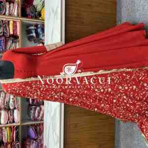 Graceful Georgette Anarkali Gown Set with Dupatta & Pant – Ready to Wear