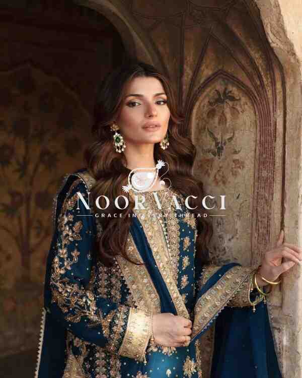Georgette Embroidered Sequence Set with Rivet Moti Work - Image 4