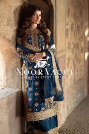 Buy Georgette Embroidered Sequence Set with Rivet Moti Work
