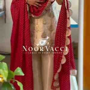 Natural Crepe Silk Embroidered Top Plazzo Set with Digital Print Dupatta
