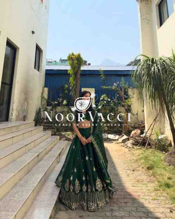 Heavy Jimmy Su Silk Wedding Lehenga Choli Set with Embroidered Dupatta
