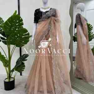 Elegant Heavy Organza Silk Designer Saree with Thread & Sequence Work