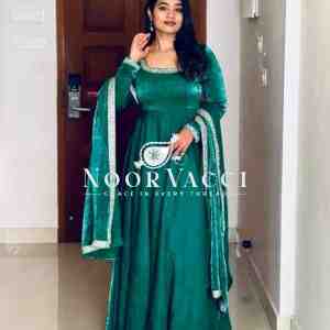 Heavy Designer Party Wear Gown & Dupatta Set with Multy Thread Embroidery Sequence Work