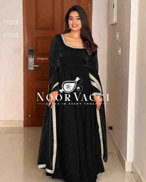 Heavy Designer Party Wear Gown & Dupatta Set with Multy Thread Embroidery Sequence Work