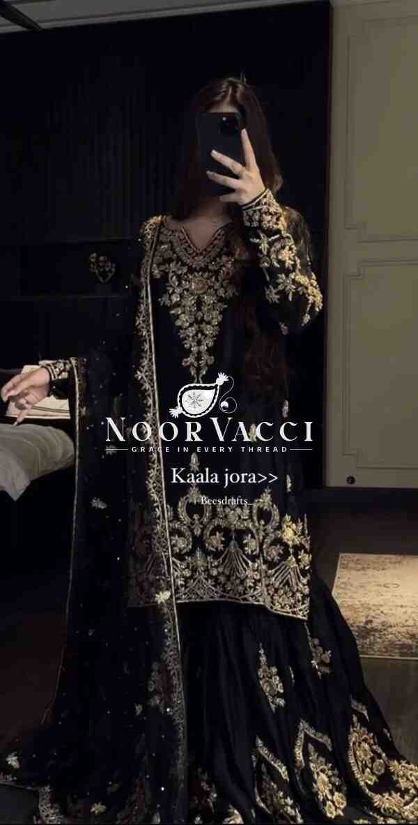 Natural Crepe Embroidered Sharara Plazo Set with Dupatta