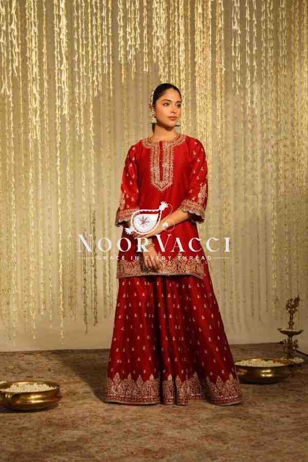 Chinon Silk Lehenga Set with Thread & Sequence Embroidery - Image 4