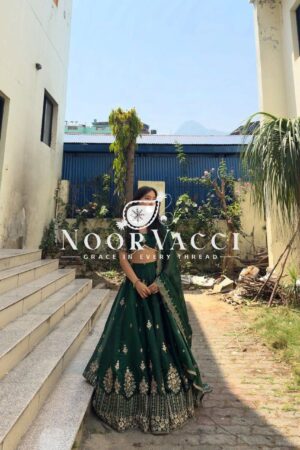 Buy Jimi Choo Semi-Stitched Lehenga with Thread & Sequence Work