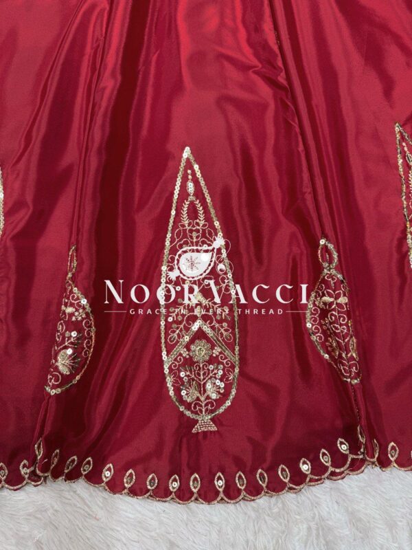 Buy Natural Crepe Anarkali Set with Thread & Sequence Work - Image 8