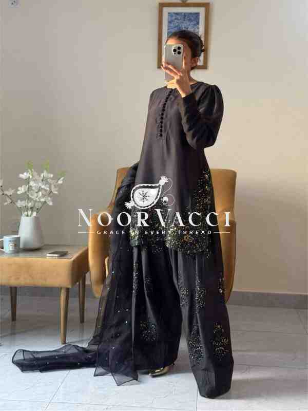 Simmer Silk Embroidered Top with Lehenga and Dupatta – Party Wear Set