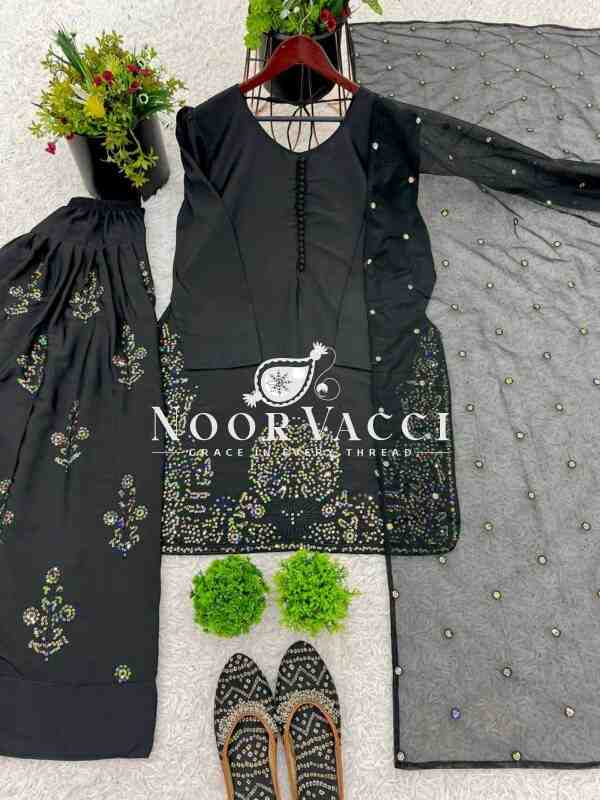 Simmer Silk Embroidered Top with Lehenga and Dupatta – Party Wear Set - Image 3