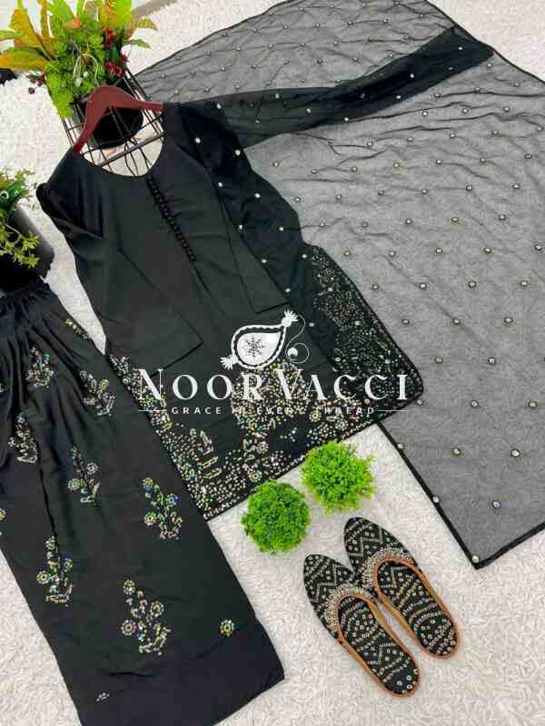 Simmer Silk Embroidered Top with Lehenga and Dupatta – Party Wear Set - Image 4