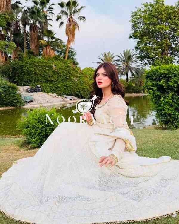 Fox Georgette Designer Party Gown with Pant and Dupatta Set - Image 3