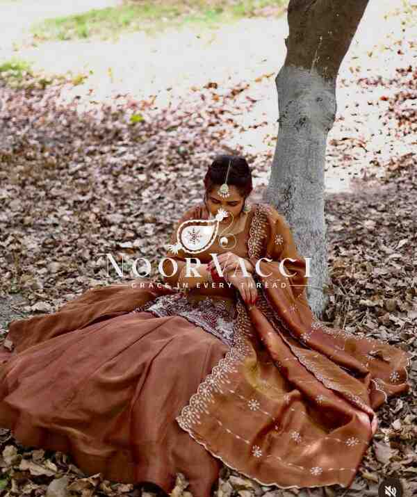 Simmer Silk Embroidered Lehenga Set with Fancy Dupatta - Image 3