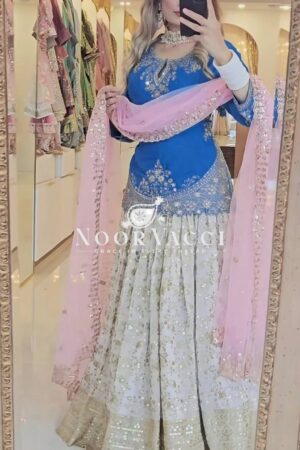Shop Designer Heavy Chinon Silk Lehenga with Fancy Top & Net Dupatta