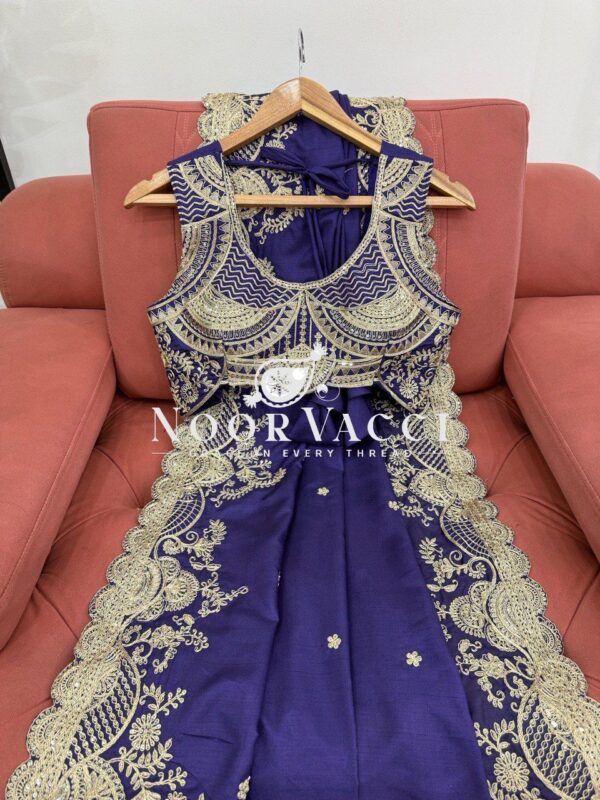 Shop Rangoli Silk Saree with Coding and Sequence Embroidery - Image 6
