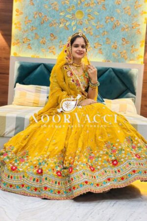 Shop Georgette Embroidered Lehenga Choli with Sequence Work and Dupatta