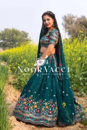 Buy Georgette Embroidered Lehenga Choli with Sequence Work and Dupatta