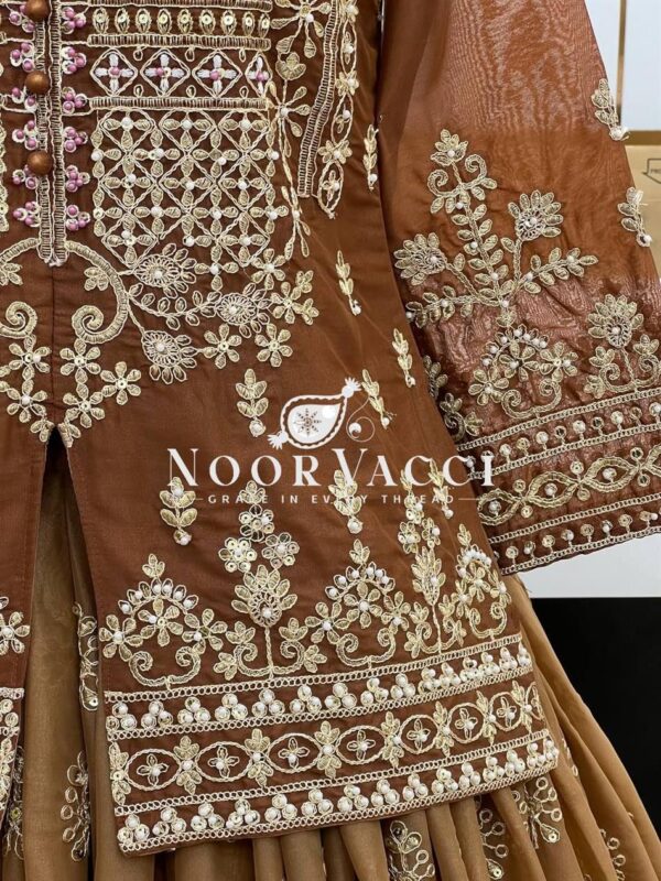 Buy Star Georgette Embroidered Lehenga Set with Dupatta - Image 5