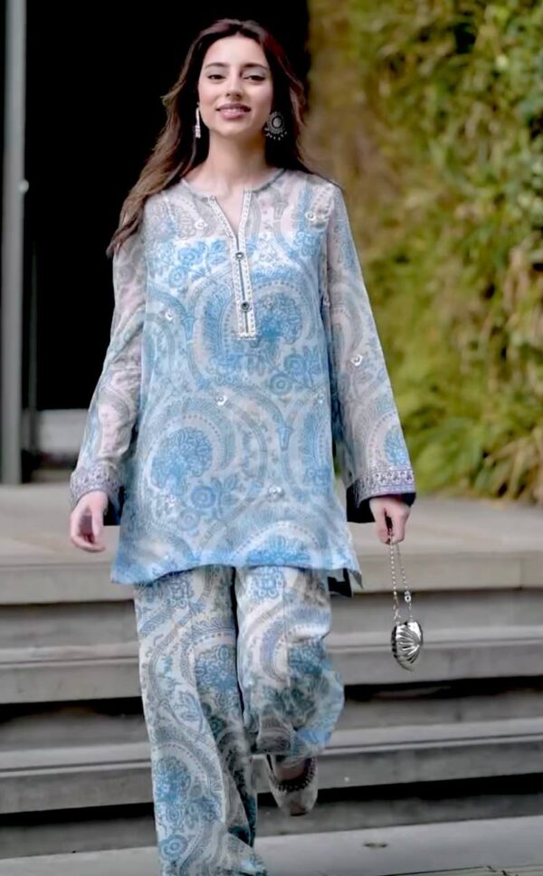 Buy Pure Sifon Georgette Digital Print Farshi Palazzo Set with Dupatta