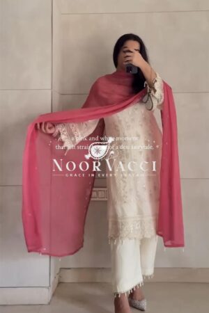 Buy Heavy Faux Georgette Embroidered Top with Plazzo and Dupatta Set