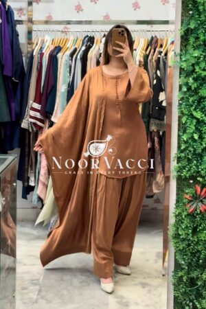 Shop Heavy Georgette Fully Stitched Farshi Pant Set with Dupatta – Elegant Party Wear